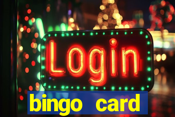 bingo card generator with pictures